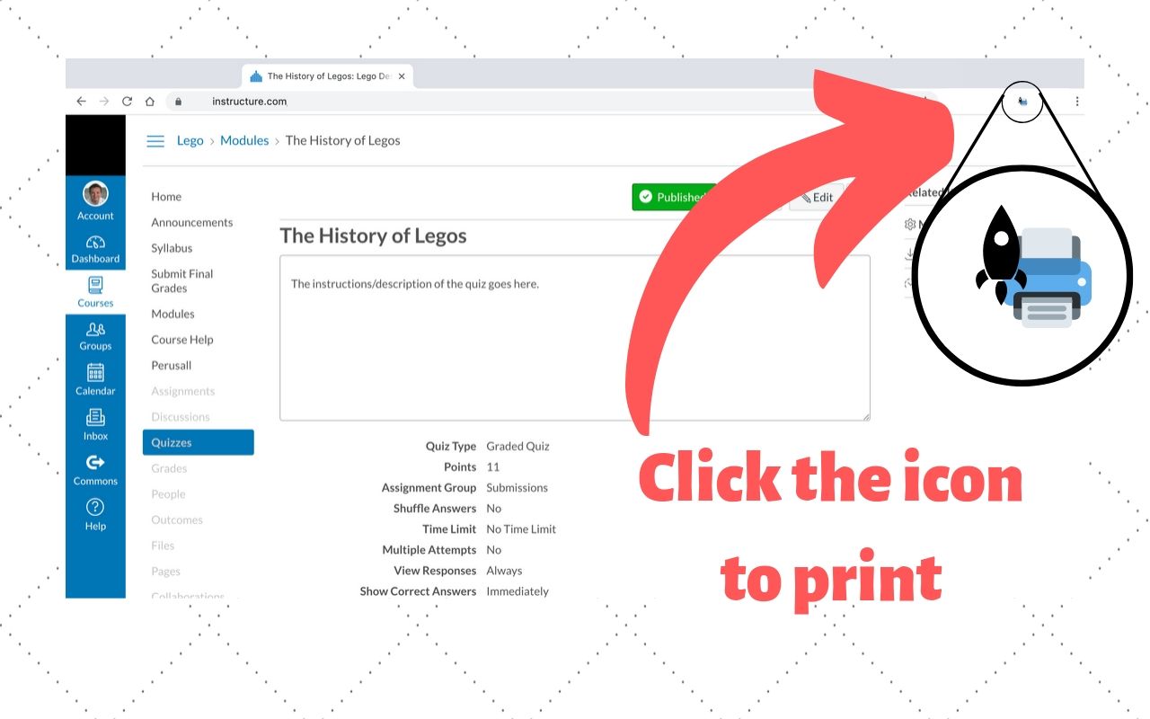 Canvas Quiz Printer截图3