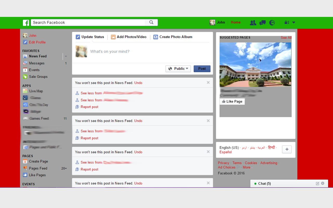 My Social Media Custom Theme截图1