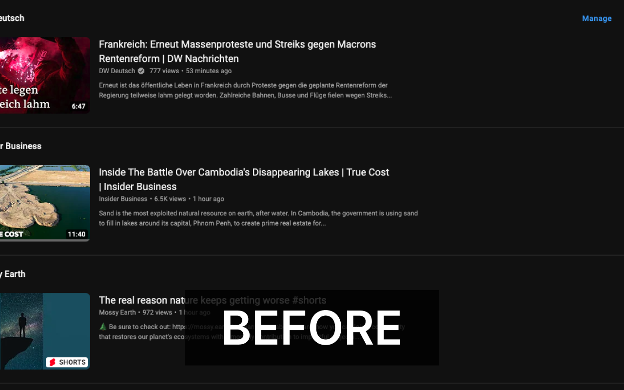 Shorts Remover for YouTube™ Subscriptions截图1