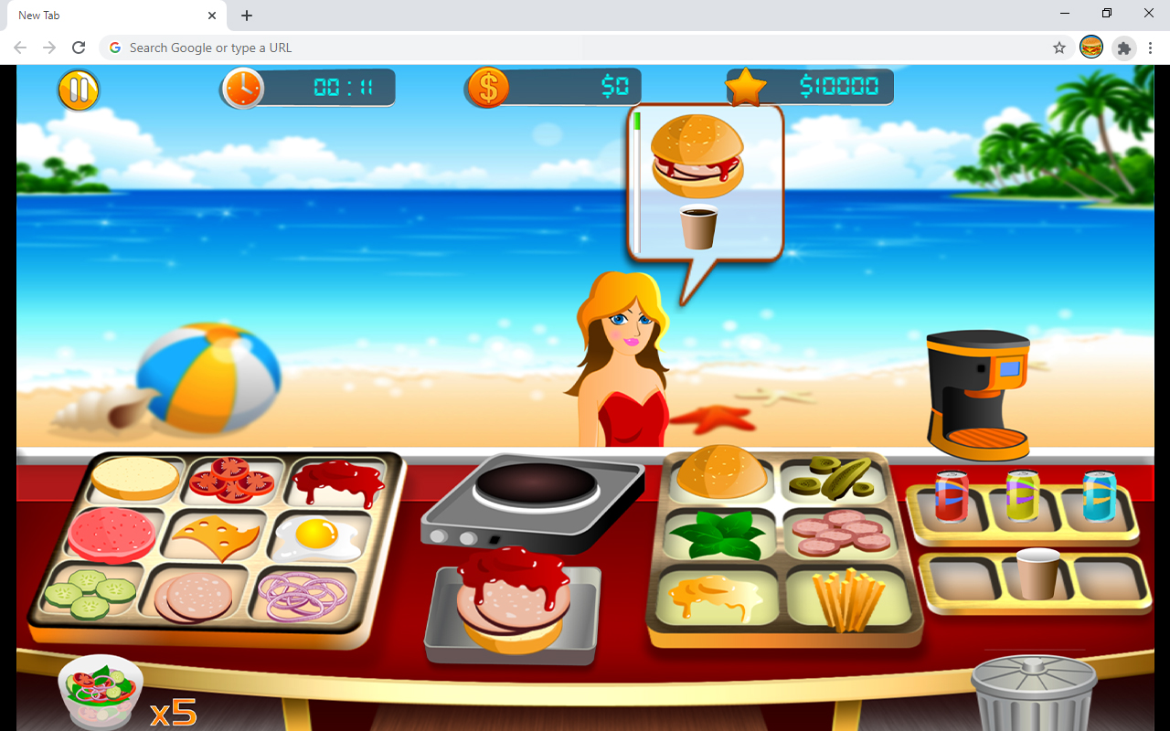 Beach Restaurant Game截图3