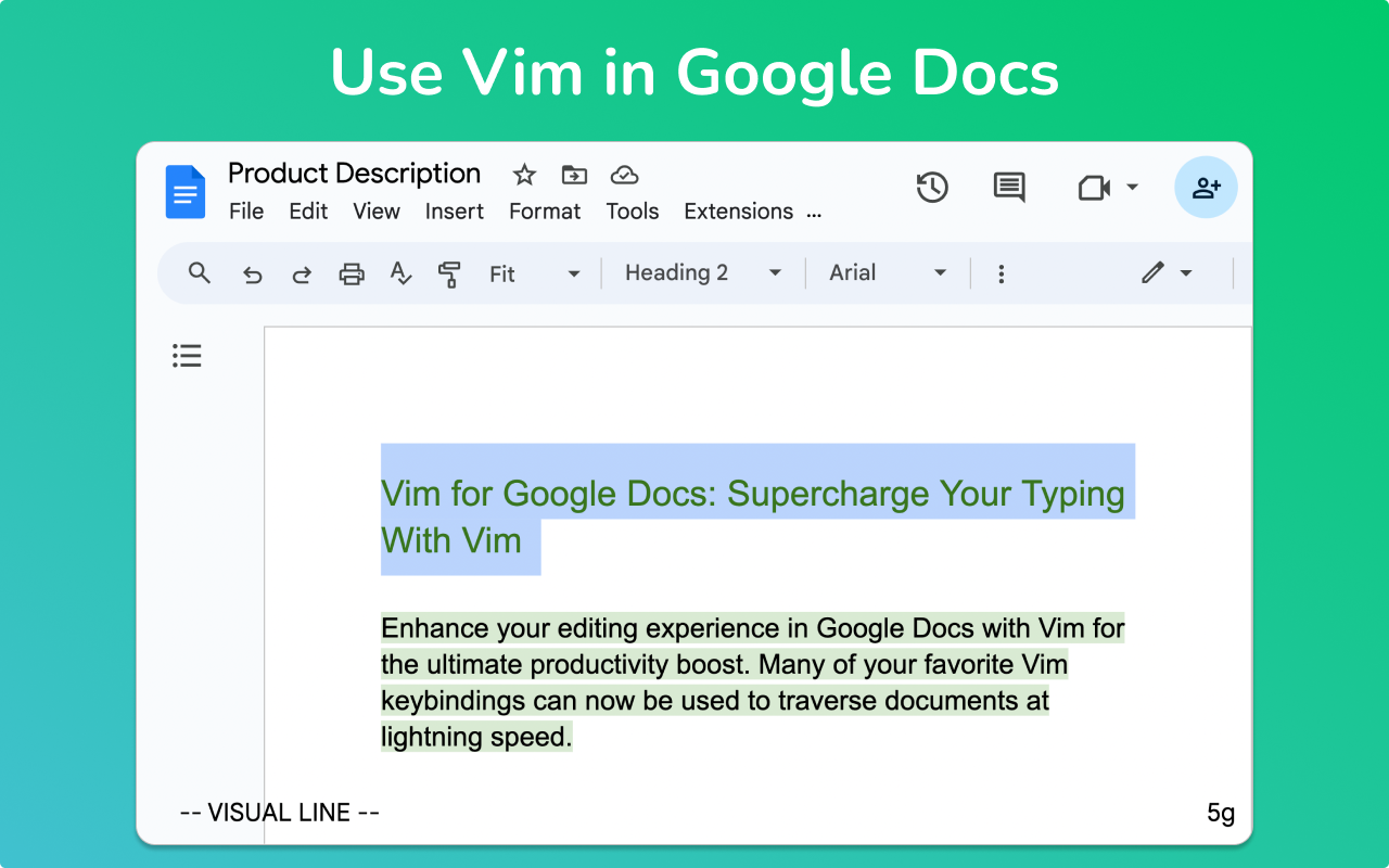 Vim for Google Docs™截图3