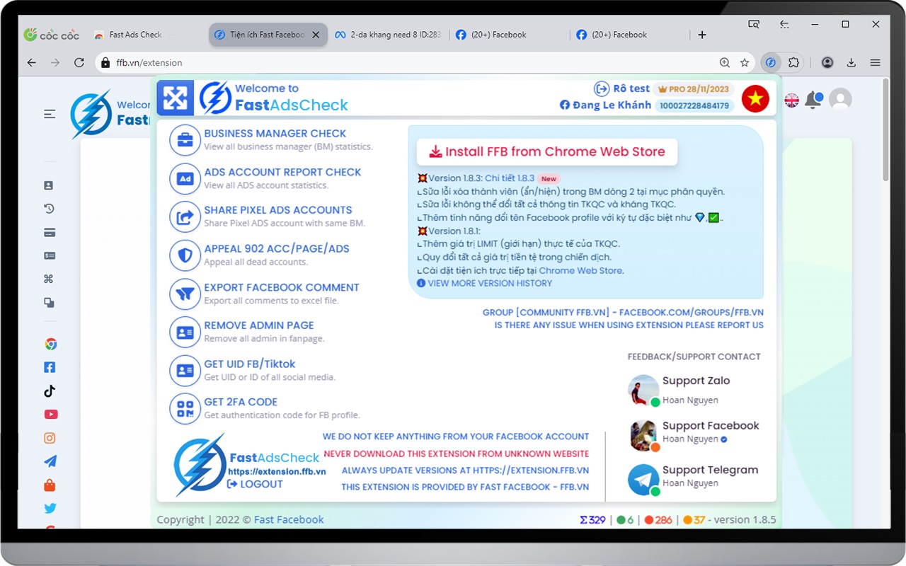 Fast Ads Check by ffb.vn截图1