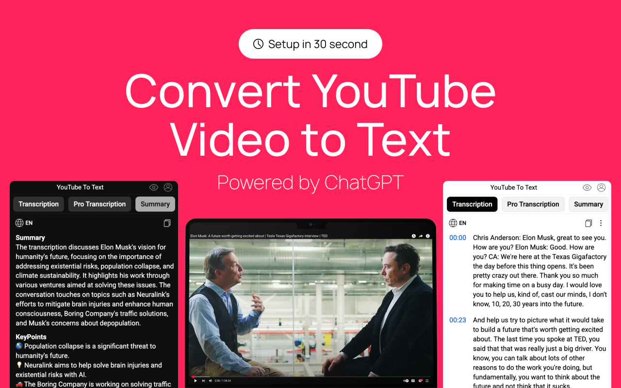 将 Youtube 转为文本截图2