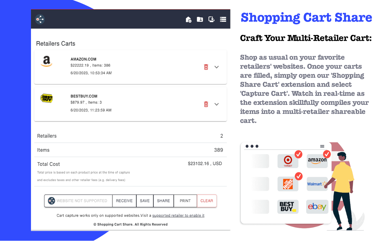 Shopping Cart Share截图2