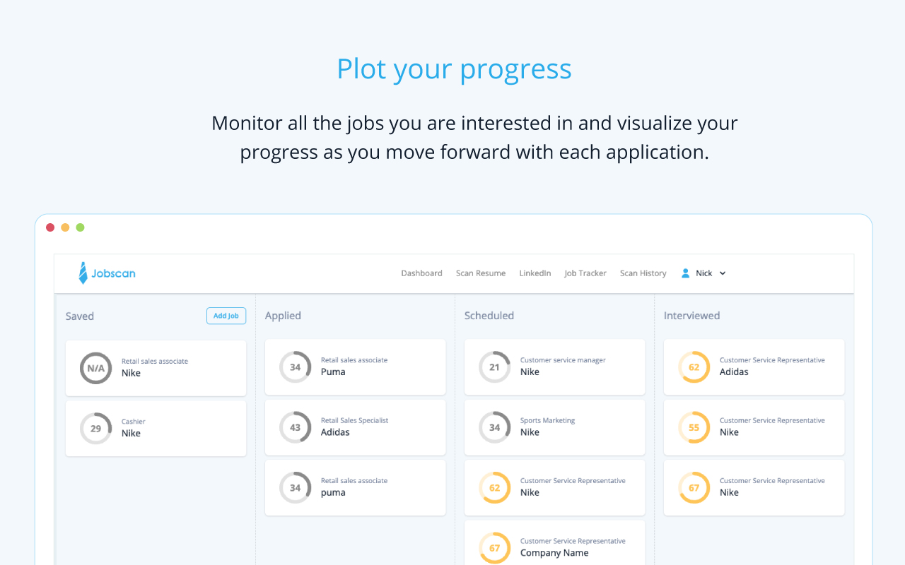 Jobscan: Job Search Tracker截图1