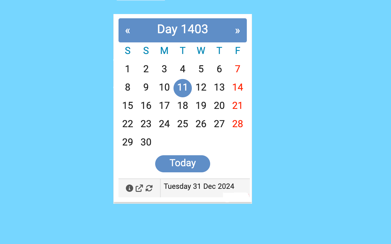 Persian Jalali Calendar截图2