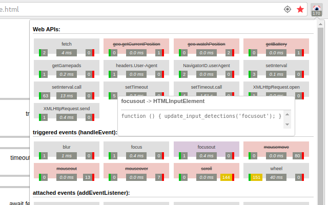 Luminous: JavaScript events blocker截图3