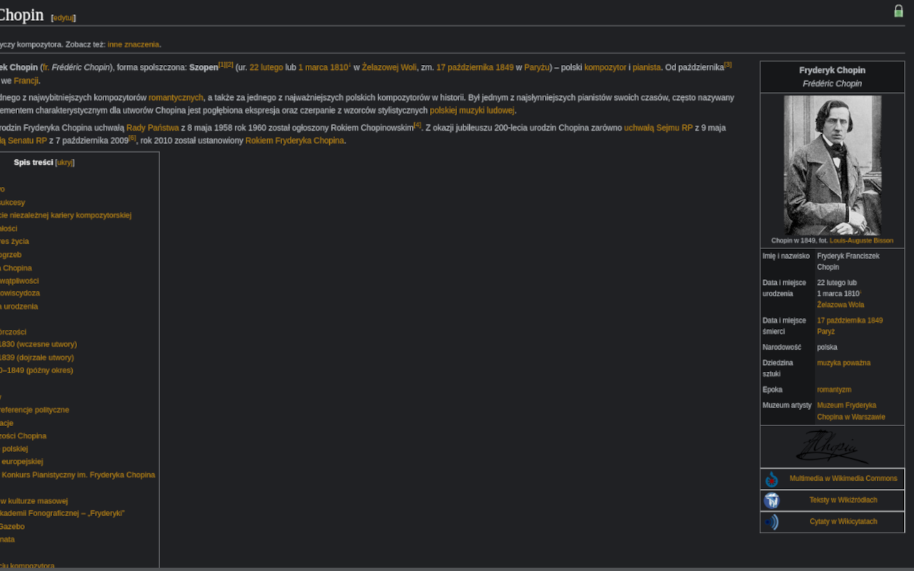 Dark Theme for Wikipedia page截图5