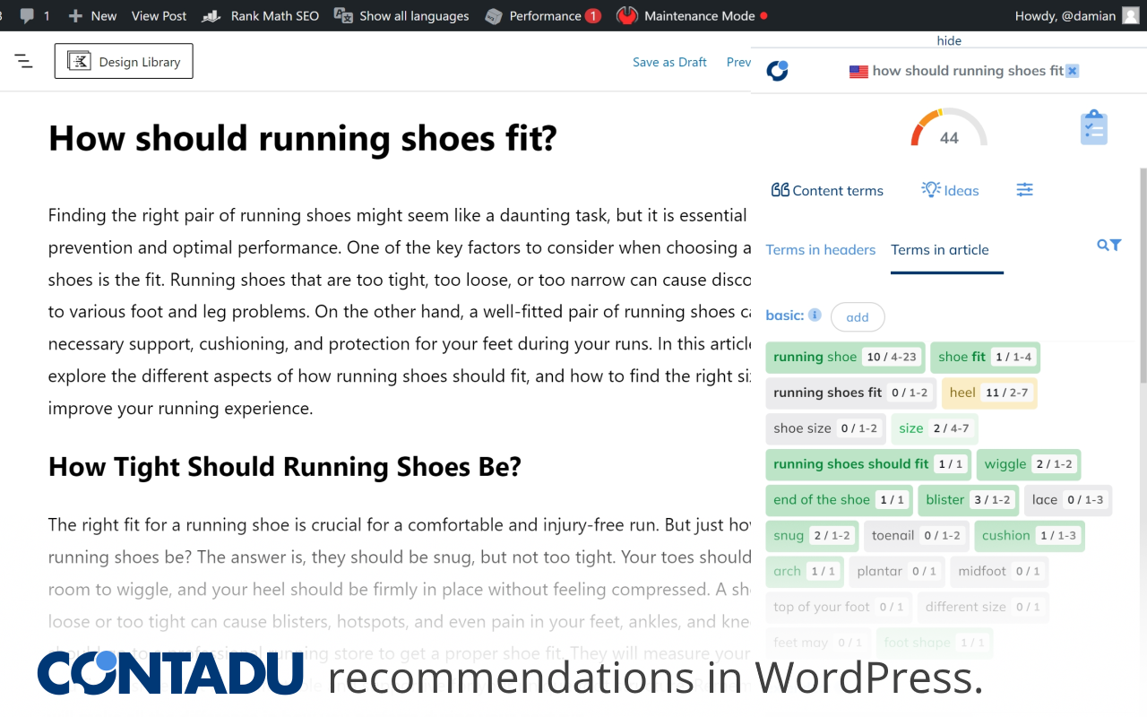 CONTADU NeuronWriter - SEO/NLP optimization截图2