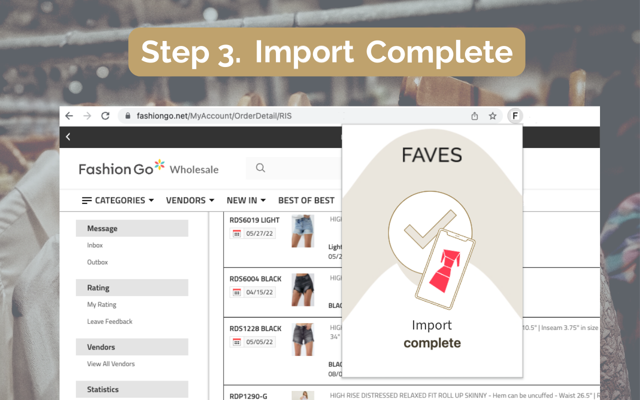 FAVES Buyer Order Importer截图1