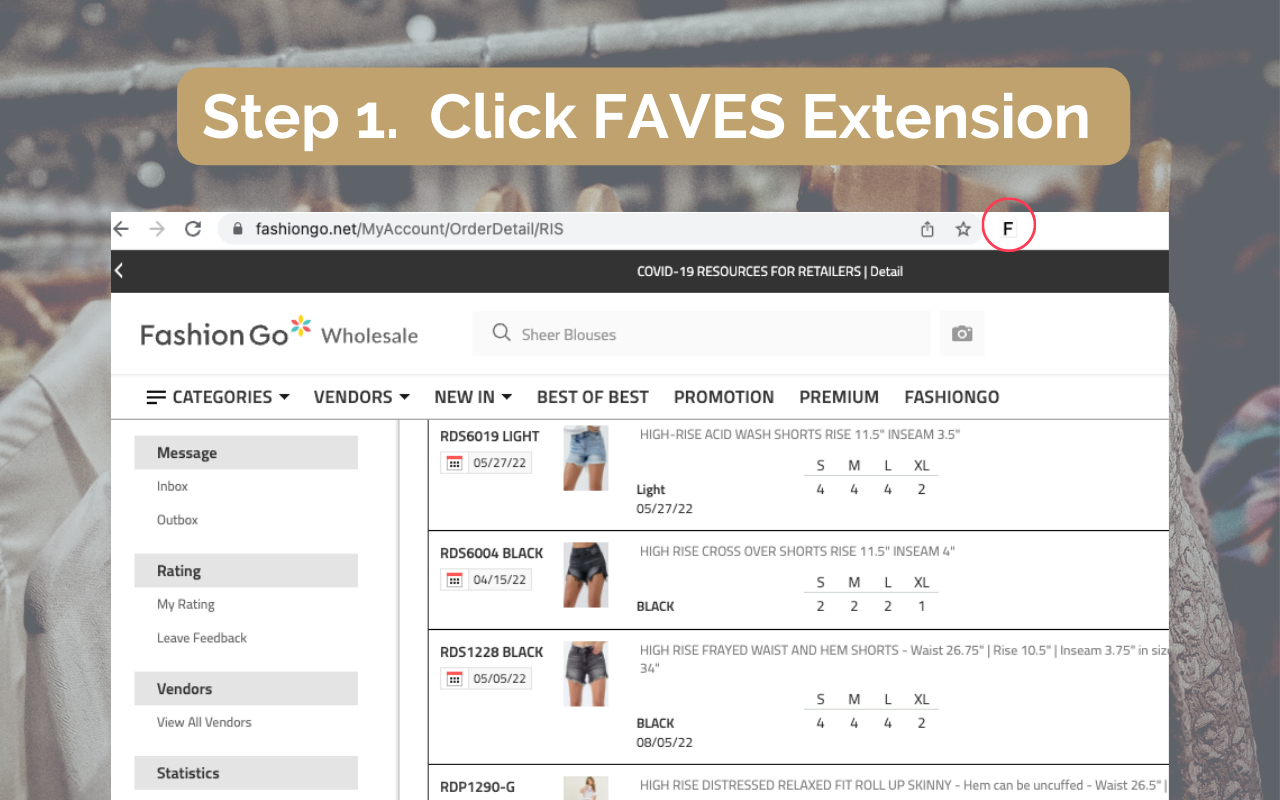 FAVES Buyer Order Importer截图3