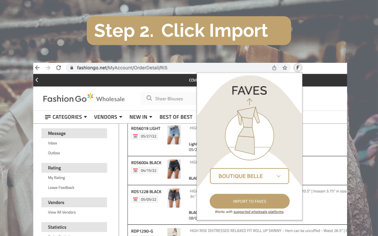 FAVES Buyer Order Importer截图4