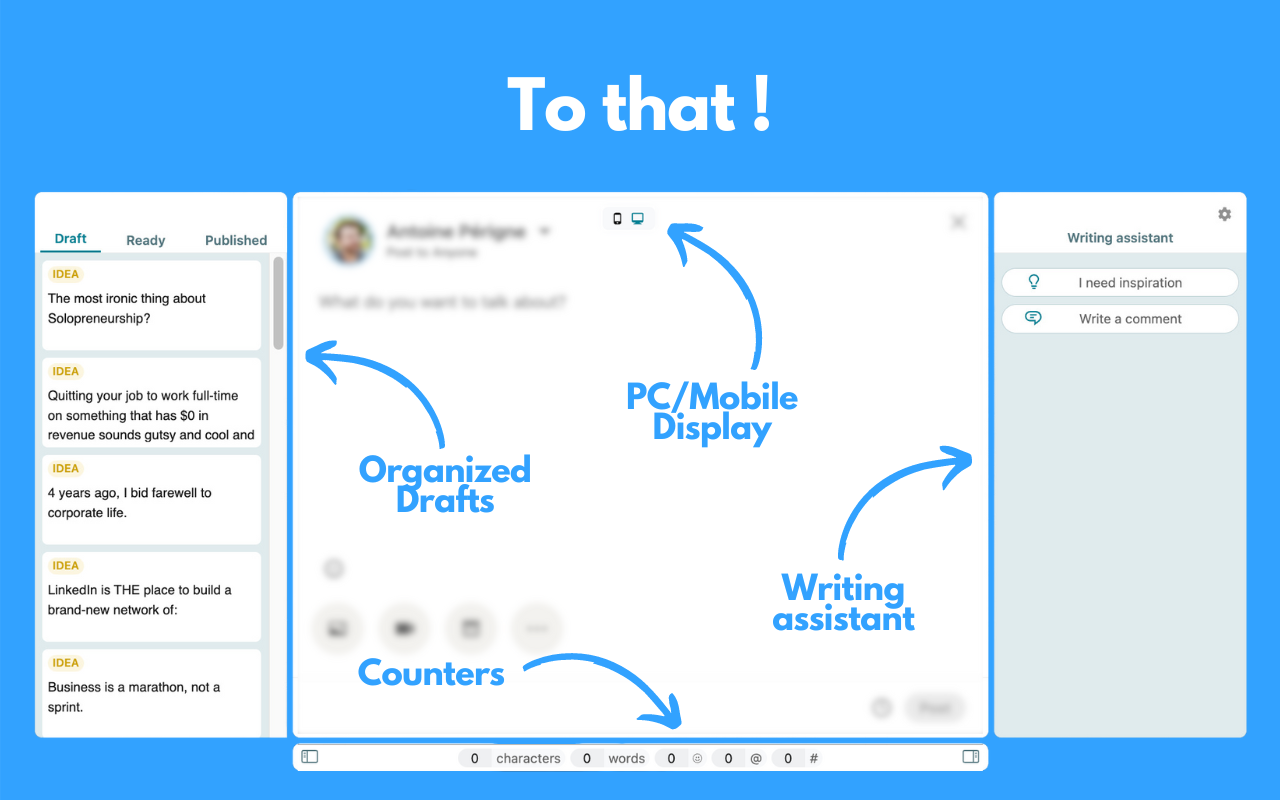 PerfectPost: makes Linkedin 10x better截图4