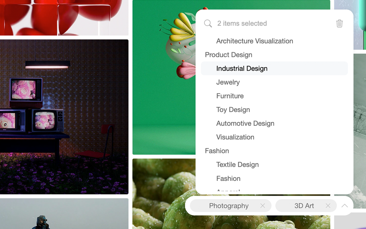 Behance New Tab截图2