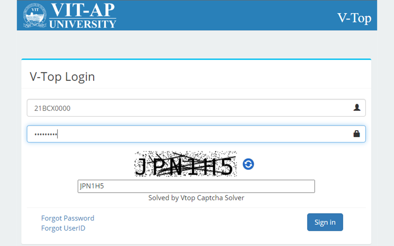 Vtop Captcha Solver截图1