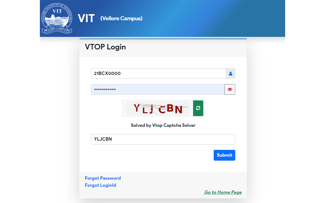 Vtop Captcha Solver截图2