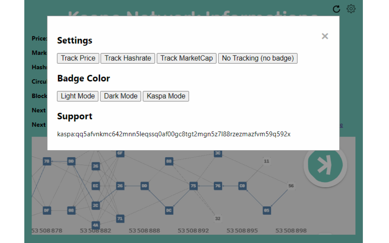 Kaspa Price Ticker & Hashrate Tracker截图2