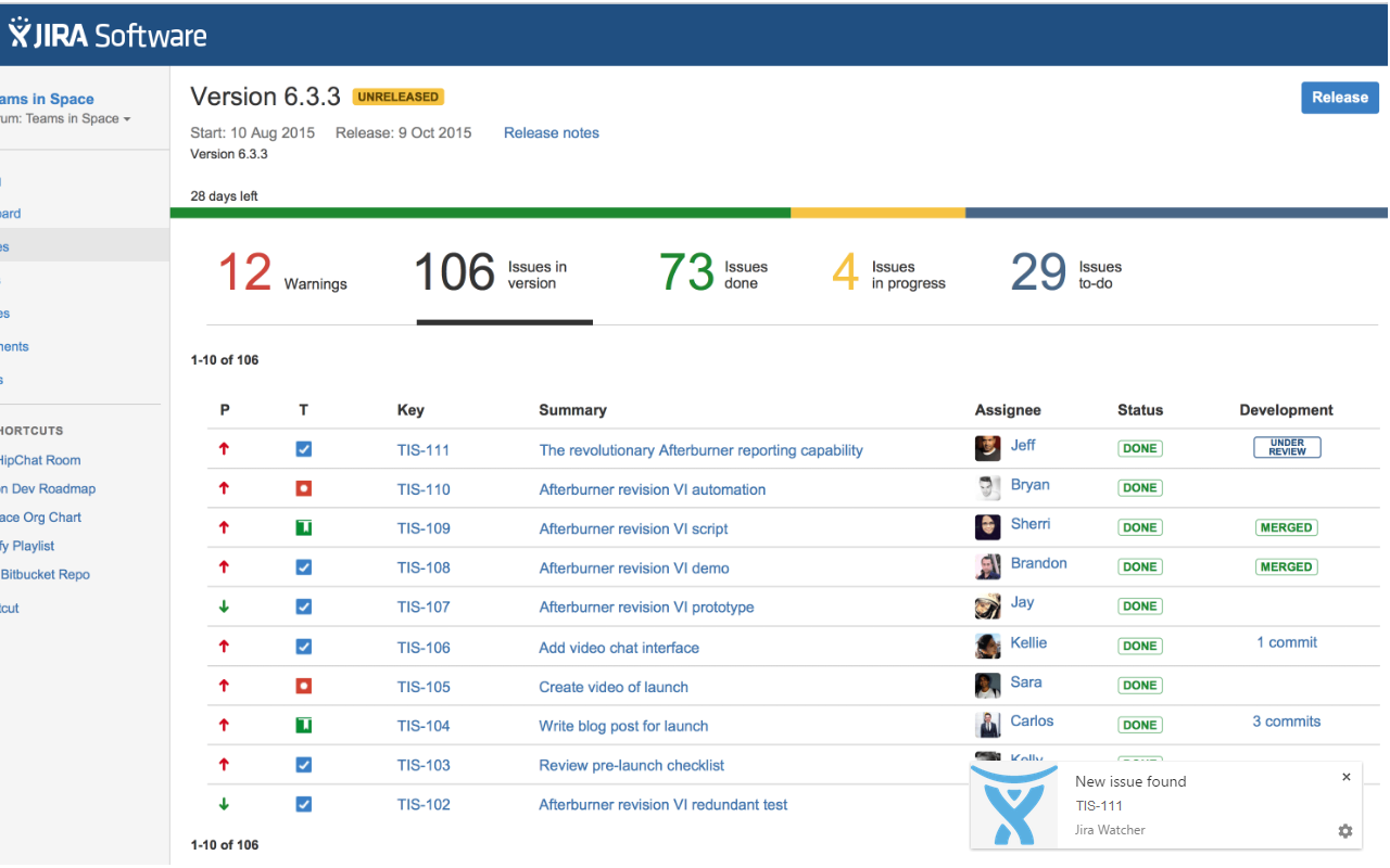 JIRA Watcher截图1