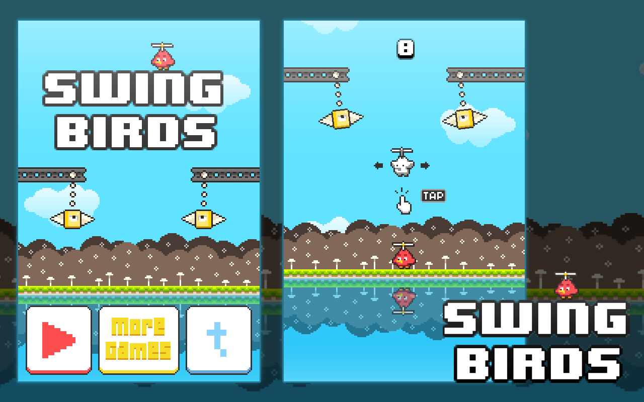 Swing Copters Game截图1
