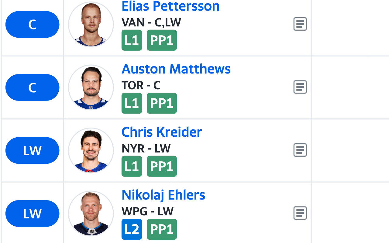 Fantasy Hockey Lines截图3