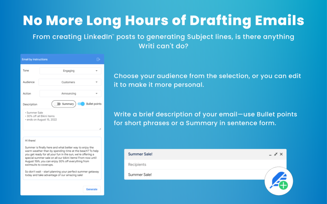 writi.io: GPT-4 Writing for LinkedIn截图5