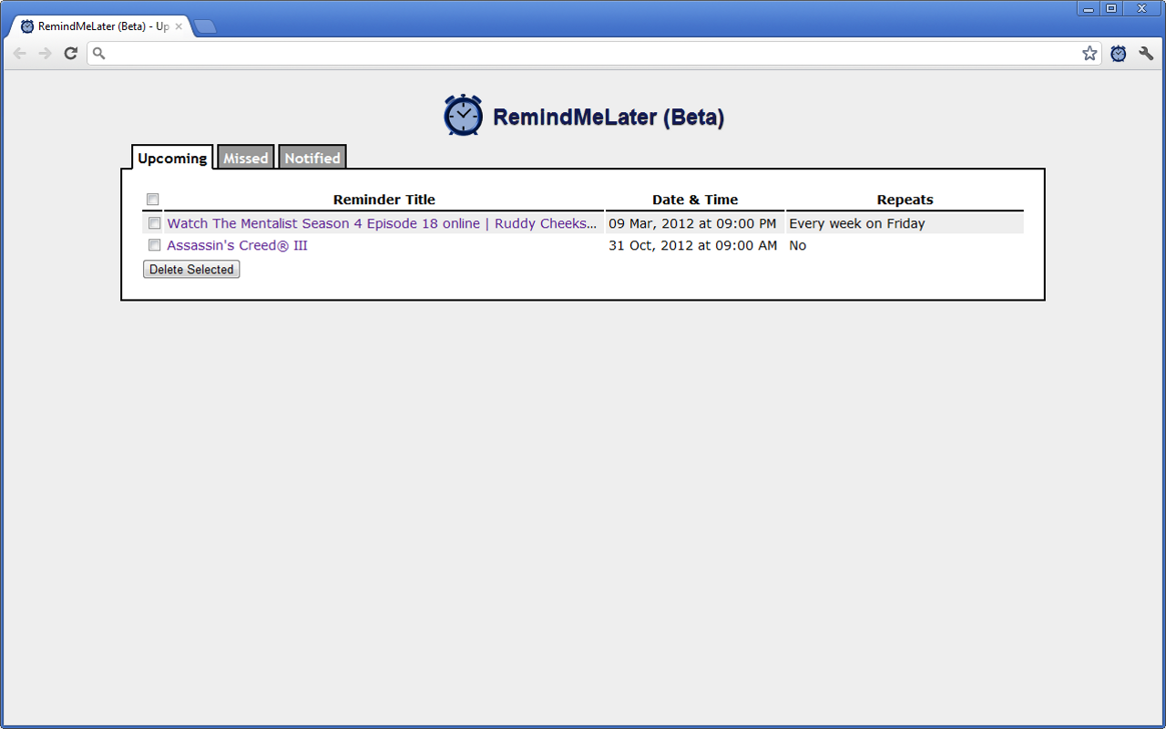 RemindMeLater (Beta)截图2