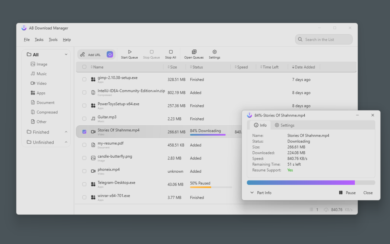 AB Download Manager Browser Integration截图2