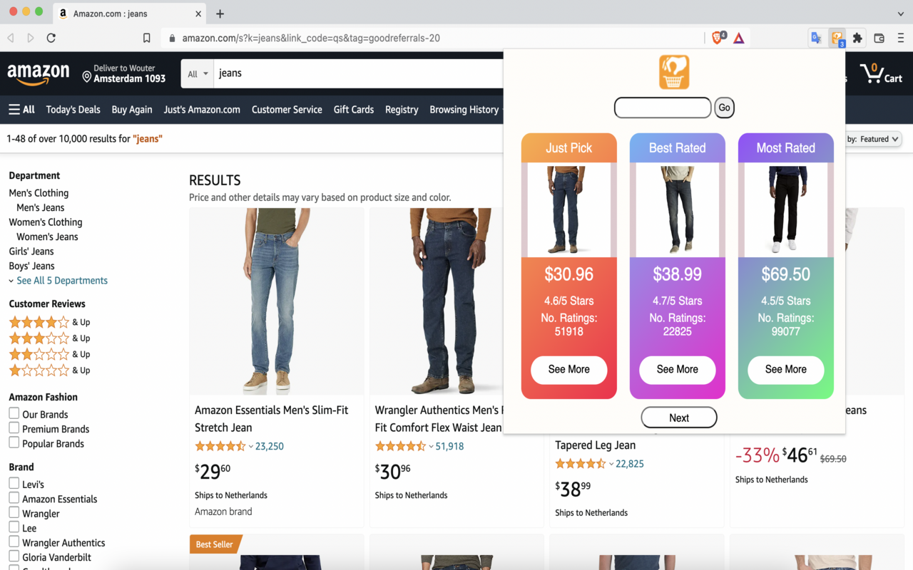 Just Pick - Find the best Amazon items fast!截图1