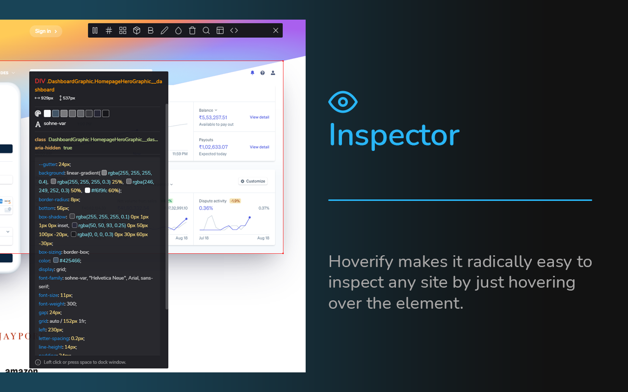 Hoverify: All-in-one extension for web developers截图3