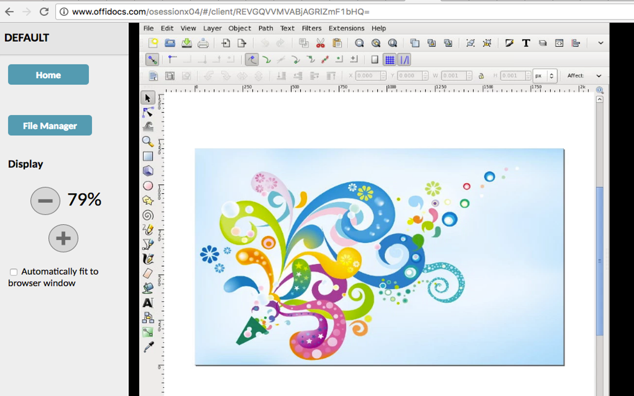 Inkscape 编辑器绘制和图形截图3