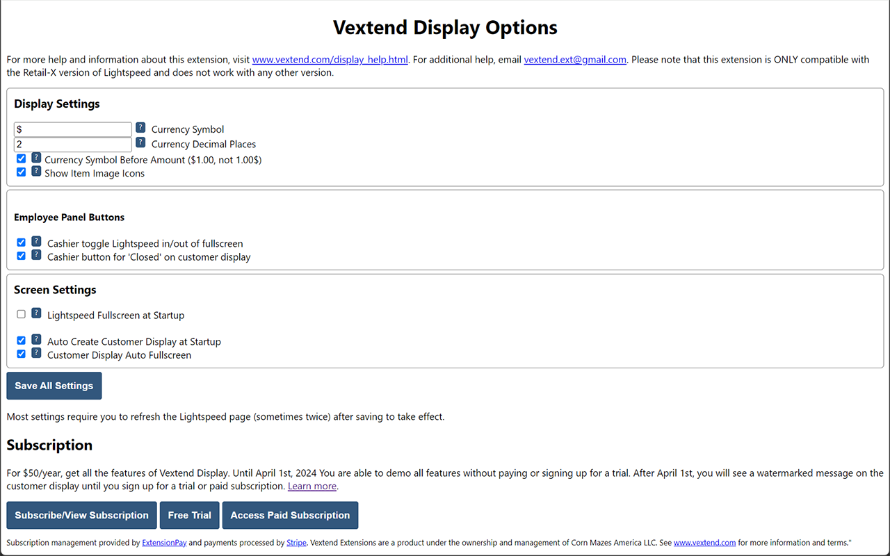 Vextend Display for Lightspeed截图1