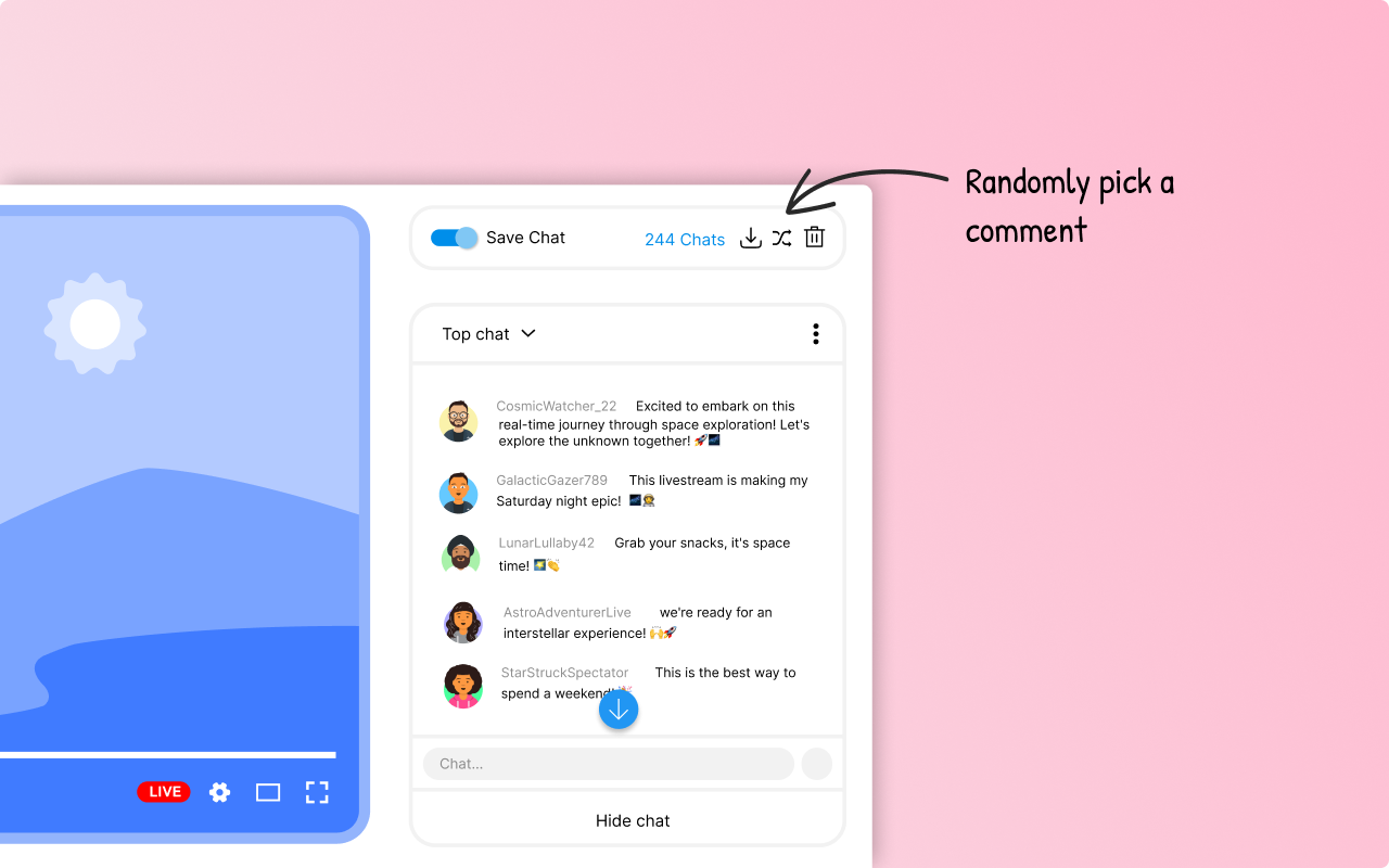 Comment Stack - Save Live Chats for YouTube™截图1