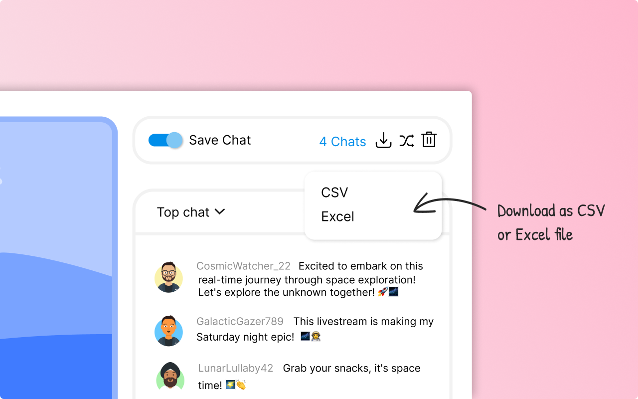 Comment Stack - Save Live Chats for YouTube™截图3