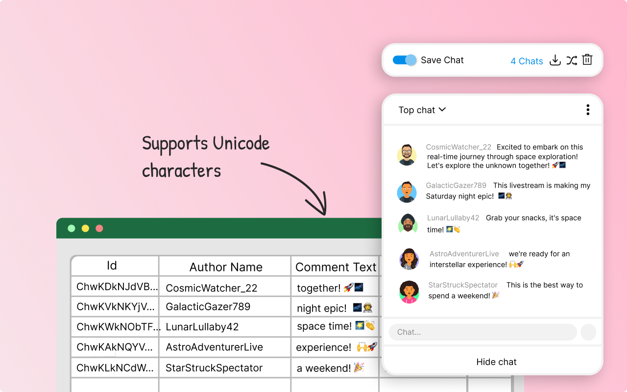 Comment Stack - Save Live Chats for YouTube™截图4