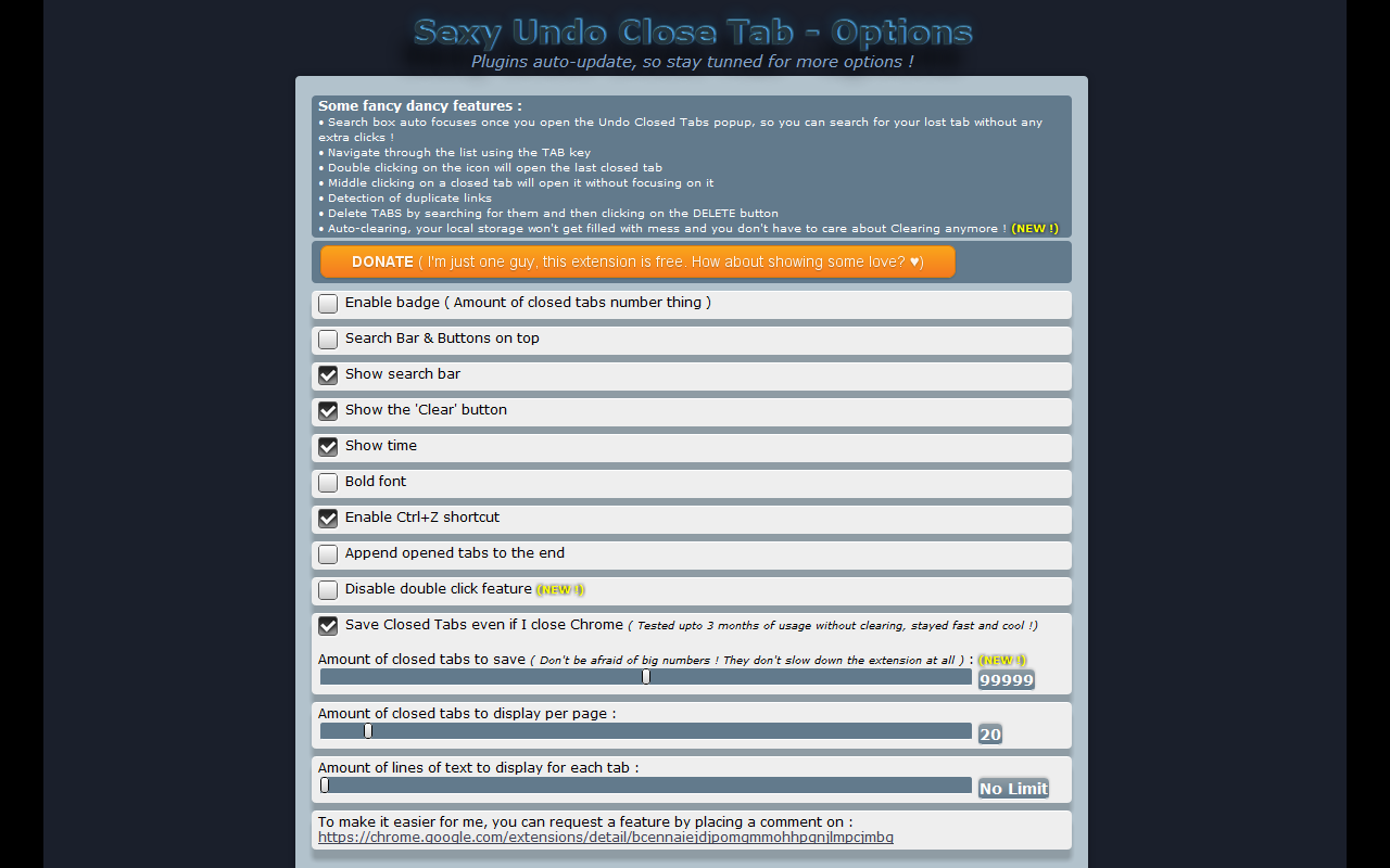 Sexy Undo Close Tab截图1