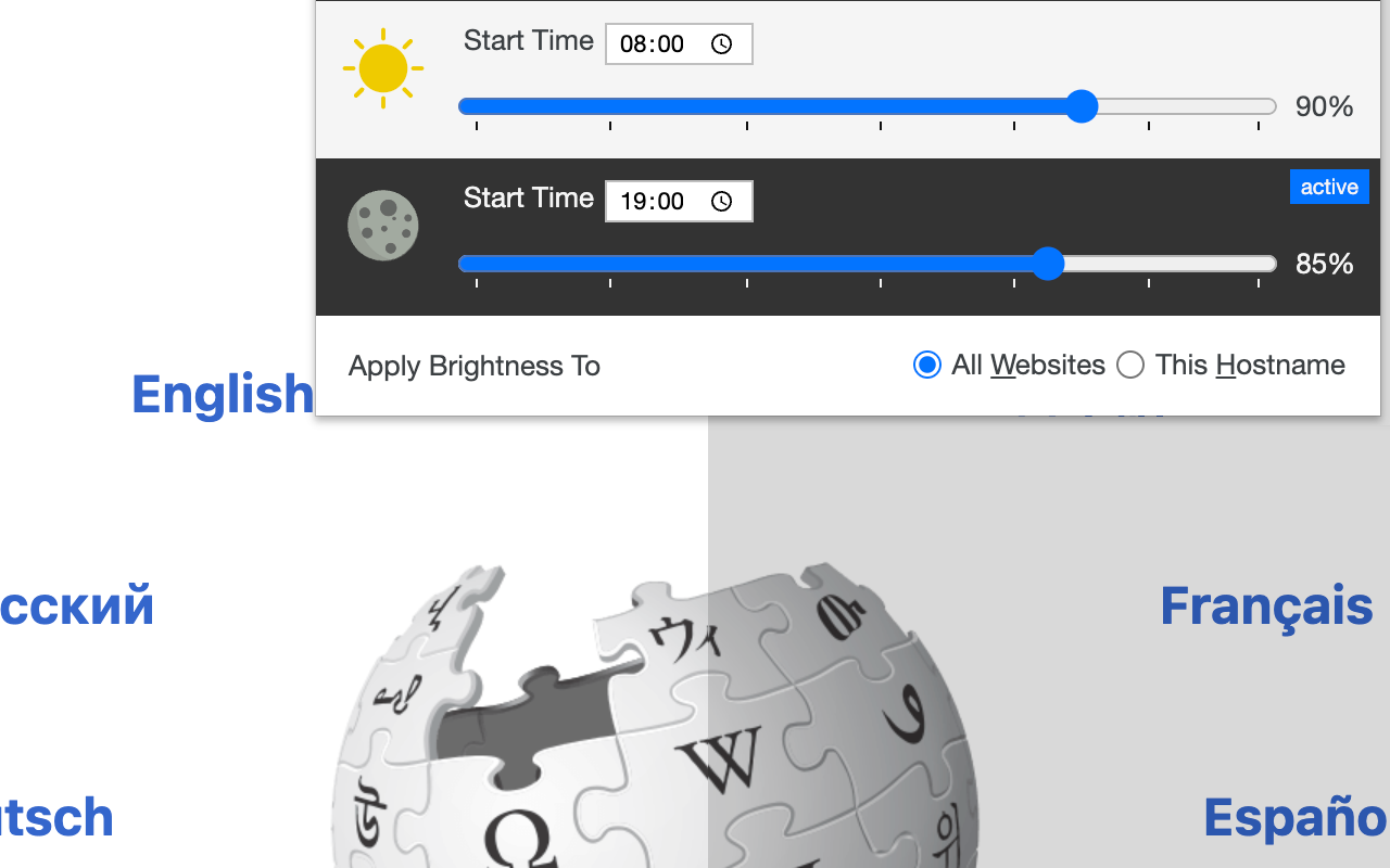 Adjust Page Brightness截图1