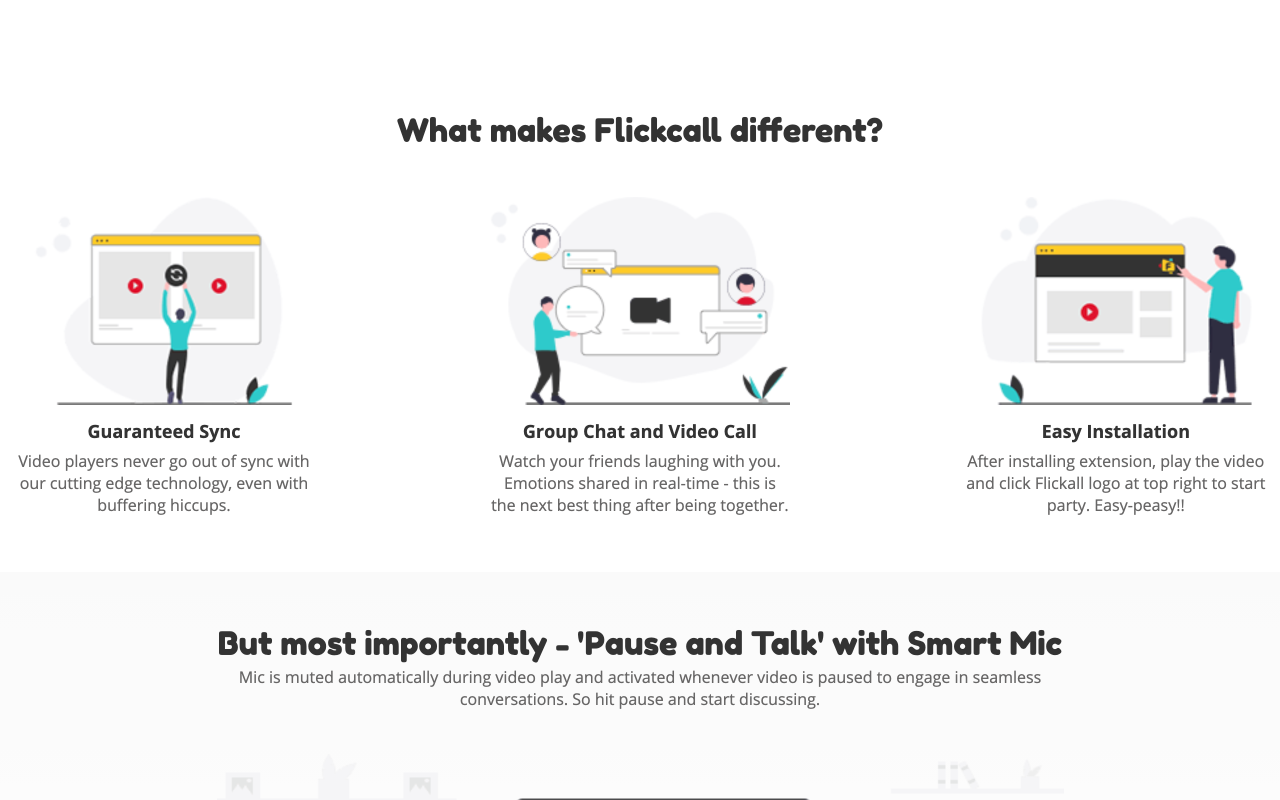 Flickcall: Netflix Party with Video Call截图1