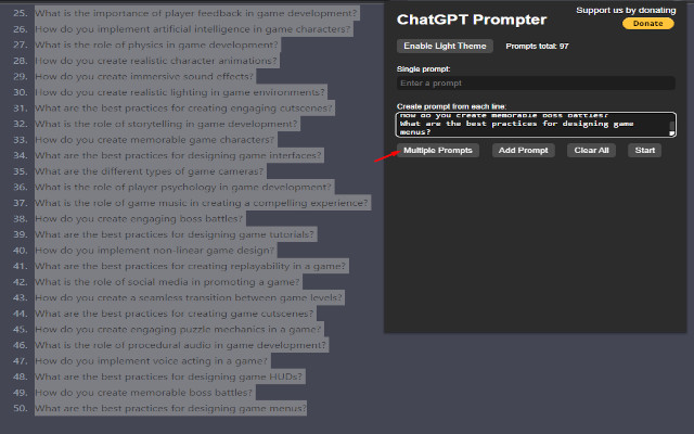 ChatGPT Prompt List截图2