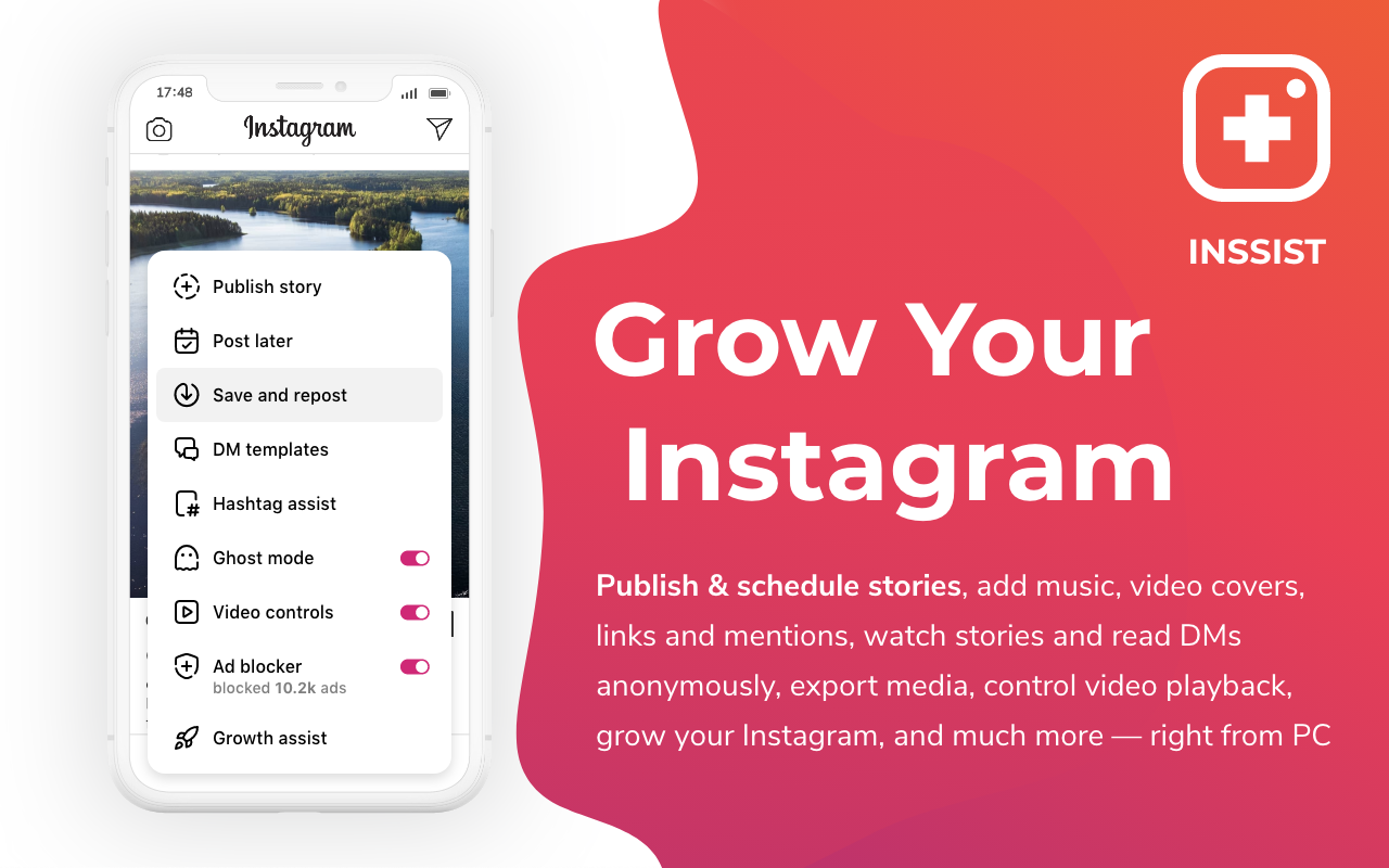 INSSIST | Instagram的网络助手截图3