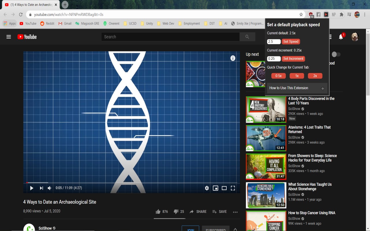 YouTube Default Playback Speed截图1