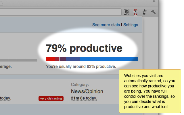 RescueTime for Chrome and Chrome OS截图3