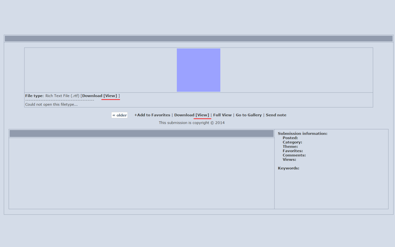 View Furaffinity Text Submissions In Browser截图1