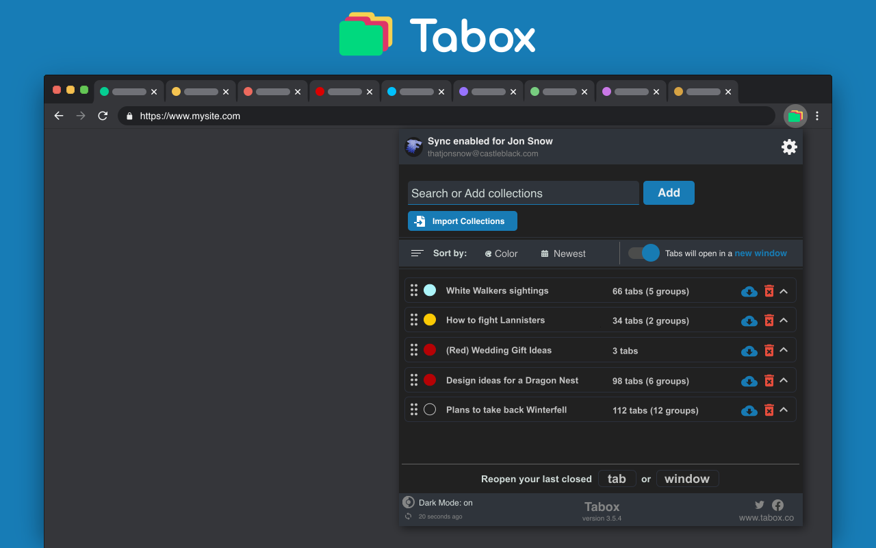 Tabox - Save and Share Tab Groups截图2