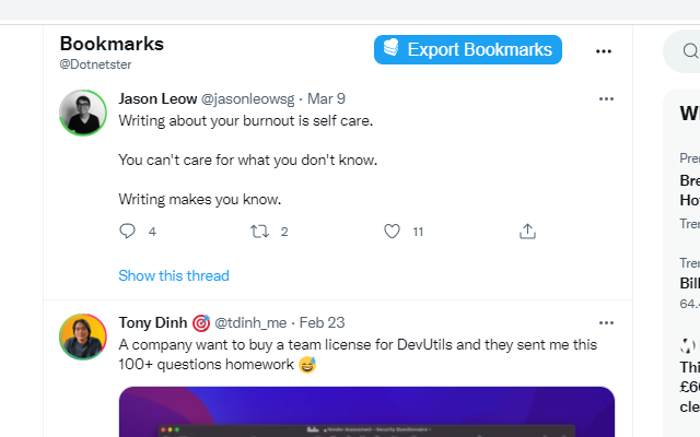 Favourites.io Search X/Twitter Likes and Bookmarks截图3