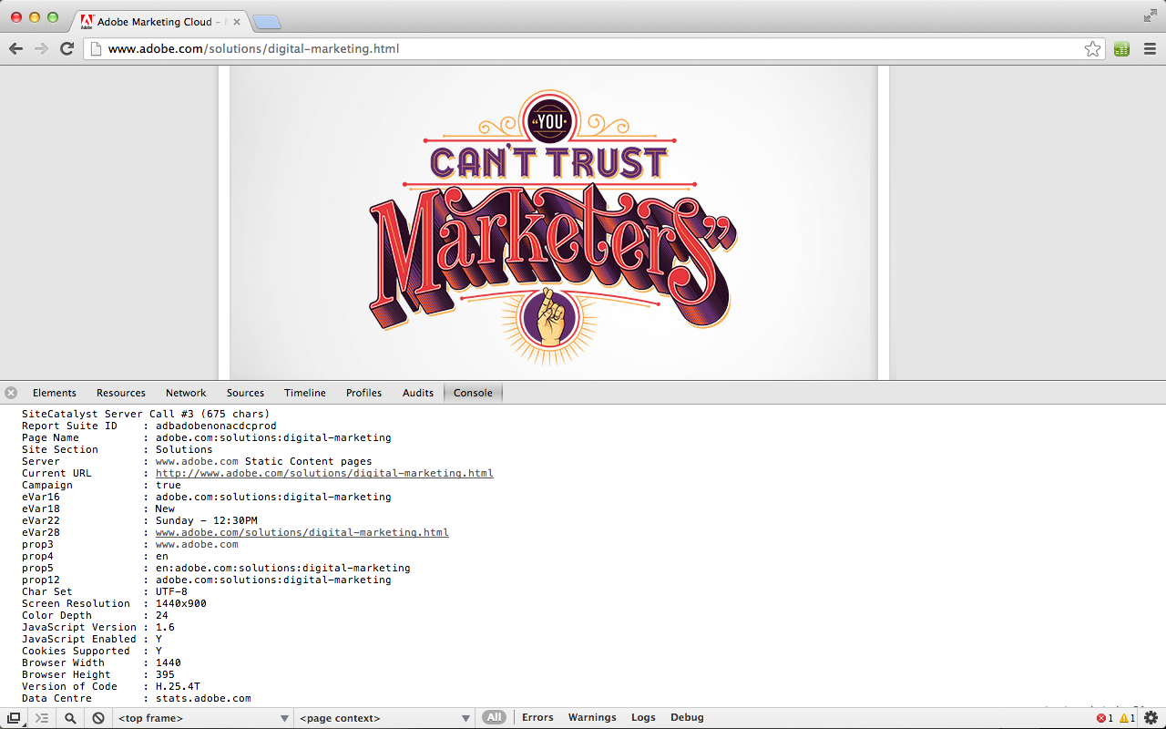 Debugger for Adobe Analytics截图1
