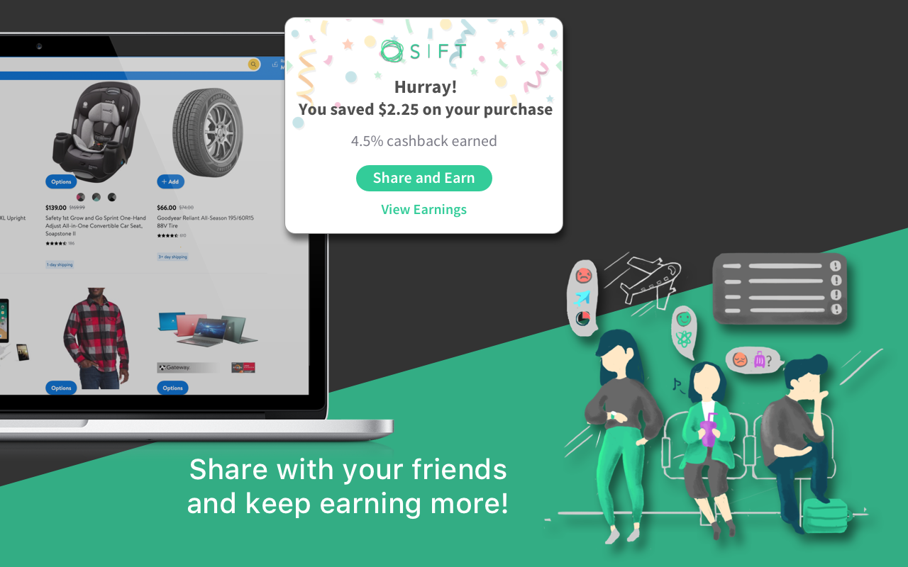 Sift Rewards and Cashback - Shop and Earn截图2