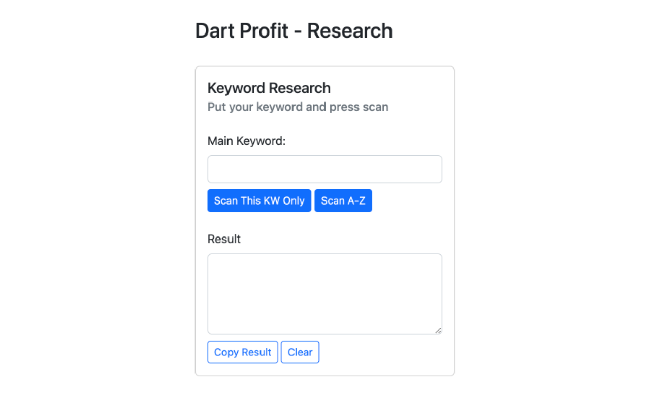 Dart Profit - Shopee Keyword Research Tool截图1