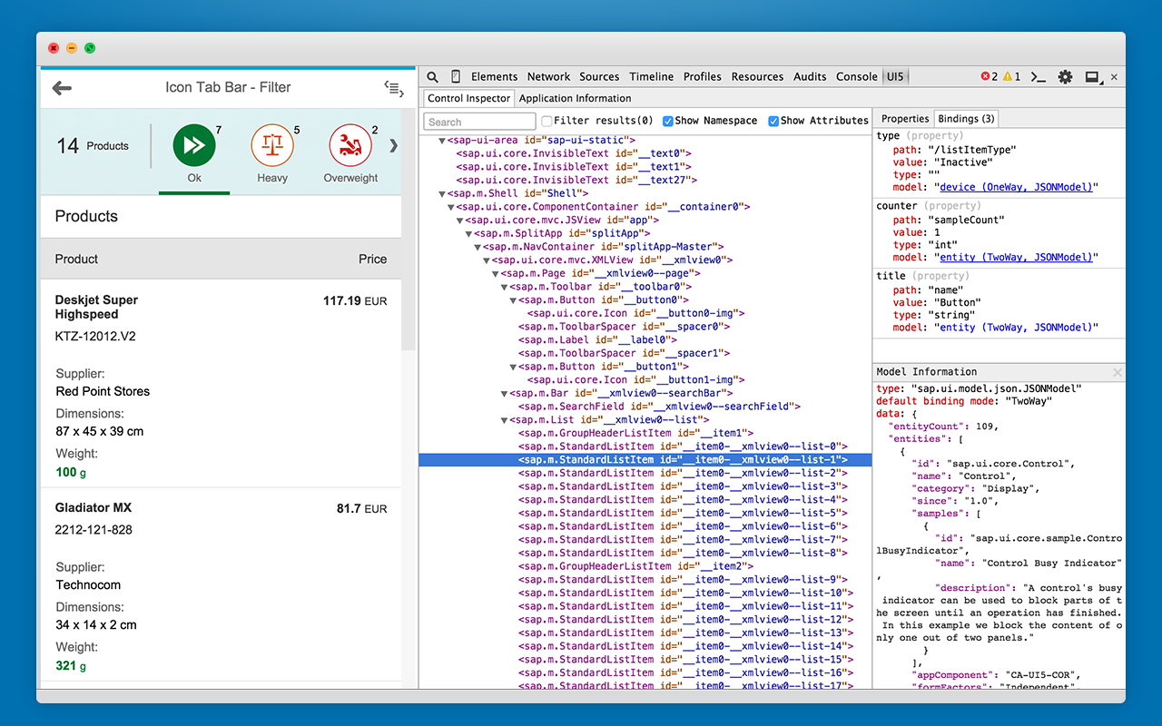 UI5 Inspector截图1