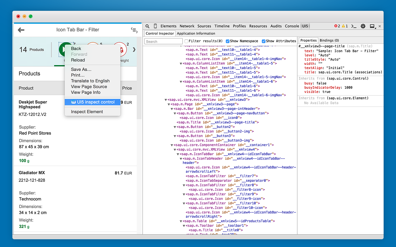 UI5 Inspector截图5