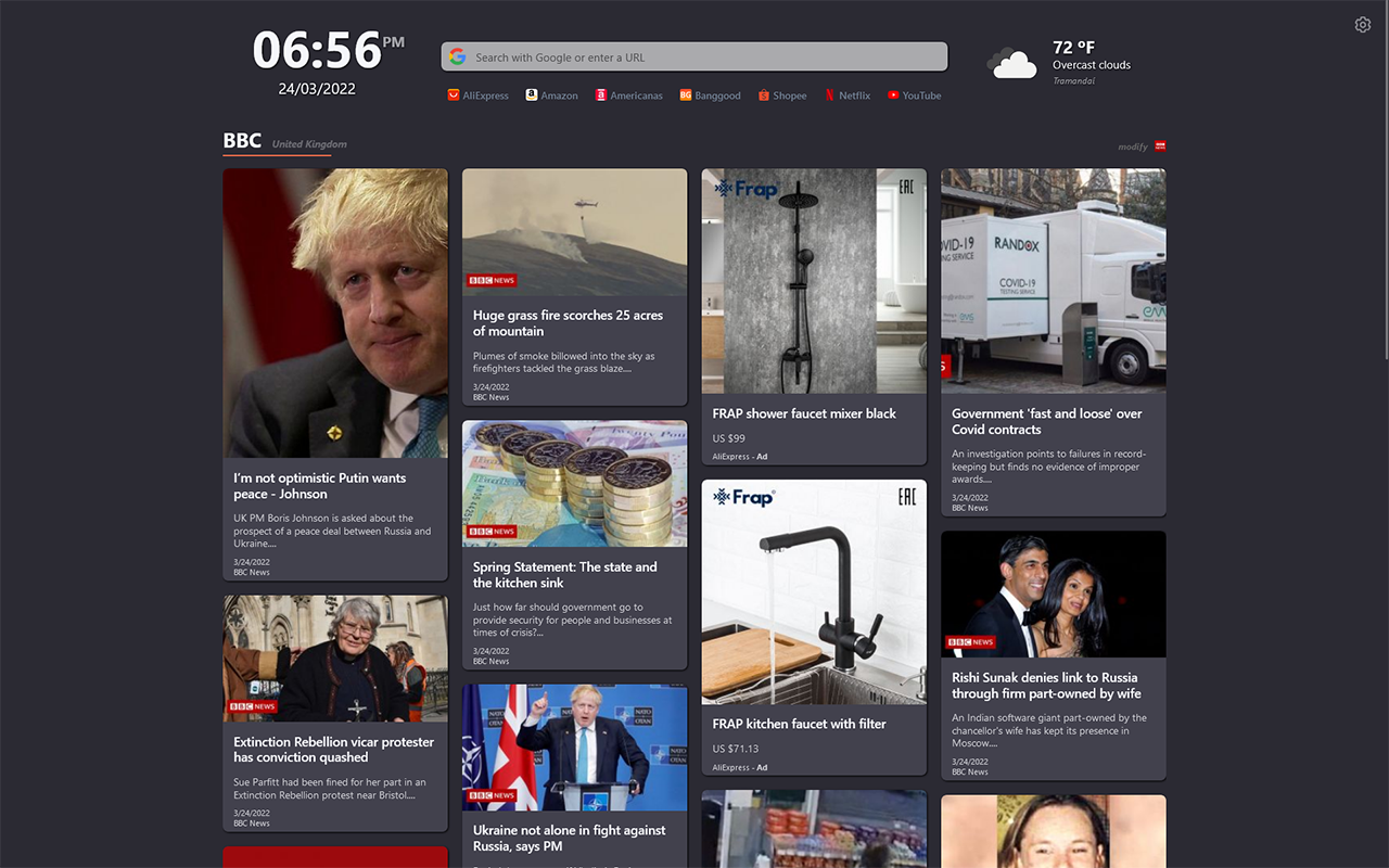 Better Tab: Speed Dial, News Feed & To-do截图4